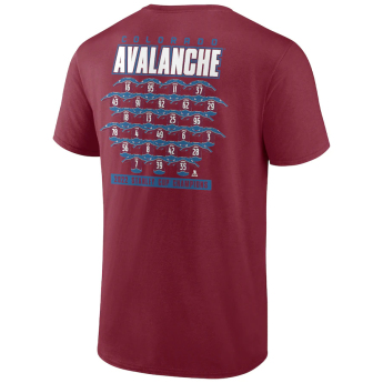 Colorado Avalanche muška majica 2022 Stanley Cup Champions Jersey Roster