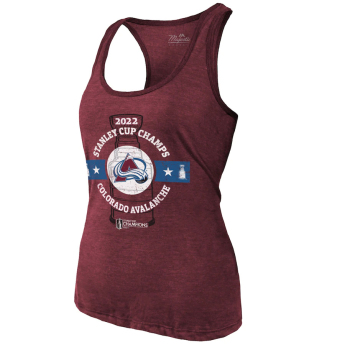 Colorado Avalanche ženska majica 2022 Stanley Cup Champions Racerback Tank Top purple