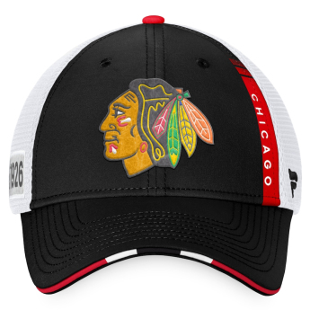 Chicago Blackhawks kapa za bejzbol 2022 NHL Draft Authentic Pro On Stage Trucker Adjustable