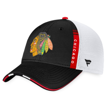 Chicago Blackhawks kapa za bejzbol 2022 NHL Draft Authentic Pro On Stage Trucker Adjustable