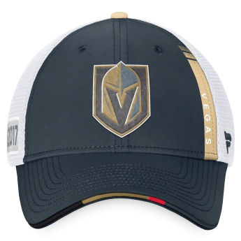 Vegas Golden Knights kapa za bejzbol 2022 NHL Draft Authentic Pro On Stage Trucker Adjustable