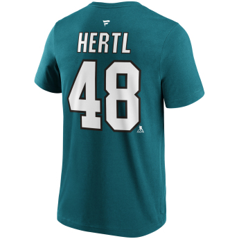 San Jose Sharks muška majica Tomas Hertl #48 Name & Number Graphic