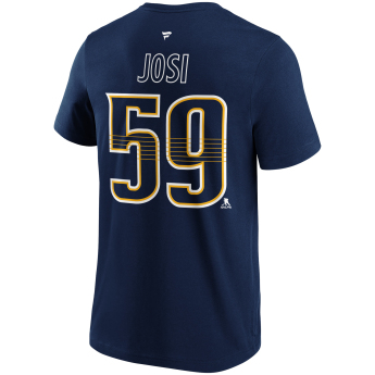 Nashville Predators muška majica Roman Josi #59 Name & Number Graphic navy