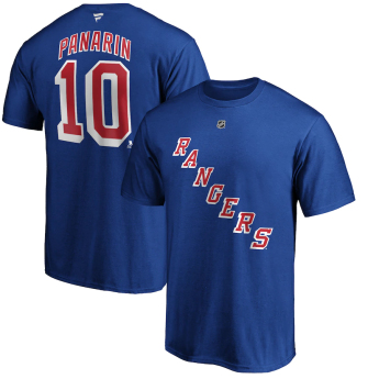 New York Rangers muška majica Artemi Panarin Name & Number T-Shirt - Royal