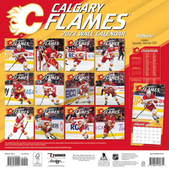Calgary Flames kalendar 2023 Wall Calendar