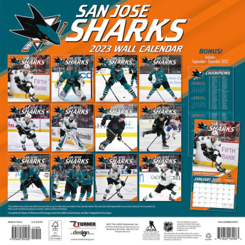 San Jose Sharks kalendar 2023 Wall