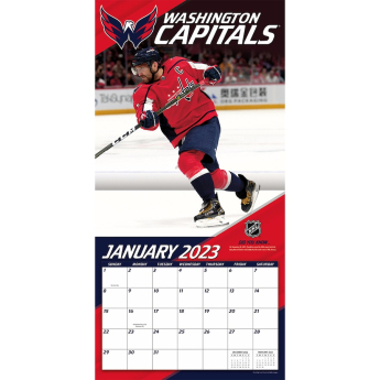 Washington Capitals kalendar Alexander Ovechkin #8 2023 Wall Calendar