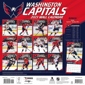 Washington Capitals kalendar 2023 Wall Calendar