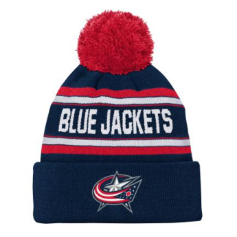 Columbus Blue Jackets dječja zimska kapa Wordmark Cuffed Pom