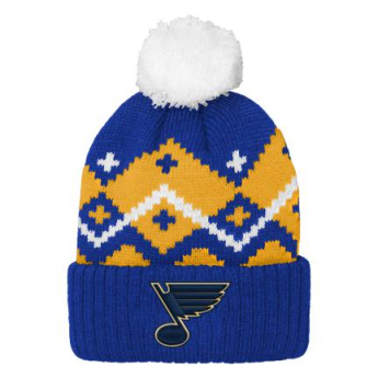 St. Louis Blues dječja zimska kapa Patchwork Cuffed Knit