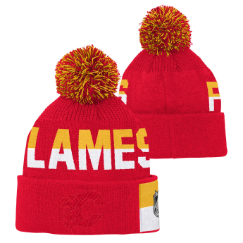 Calgary Flames dječja zimska kapa Faceoff Jacquard Knit