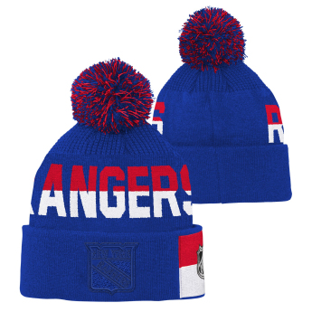 New York Rangers dječja zimska kapa Faceoff Jacquard Knit