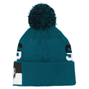 San Jose Sharks dječja zimska kapa Faceoff Jacquard Knit