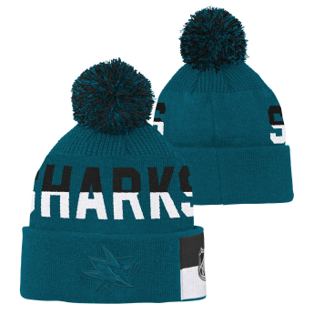 San Jose Sharks dječja zimska kapa Faceoff Jacquard Knit