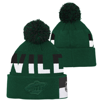 Minnesota Wild dječja zimska kapa Faceoff Jacquard Knit
