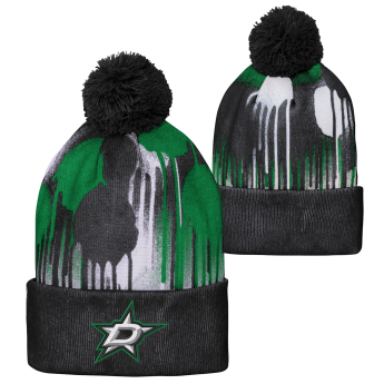 Dallas Stars dječja zimska kapa Paint Splatter Cuffed