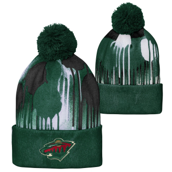 Minnesota Wild dječja zimska kapa Paint Splatter Cuffed