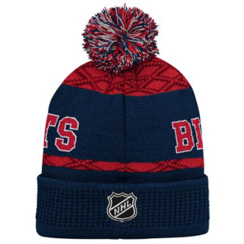 Columbus Blue Jackets dječja zimska kapa Puck Pattern Cuffed