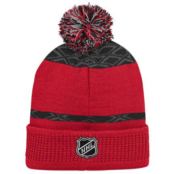 Detroit Red Wings dječja zimska kapa Puck Pattern Cuffed