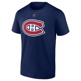Montreal Canadiens muška majica Juraj Slafkovsky #20 Stack Logo Name & Number Blue