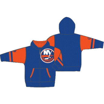 New York Islanders dječja majica s kapuljačom Faceoff Colorblocked Fleece Full-Zip