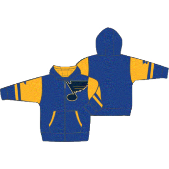 St. Louis Blues dječja majica s kapuljačom Faceoff Colorblocked Fleece Full-Zip