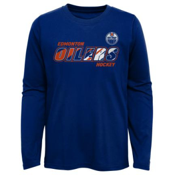 Edmonton Oilers dječja majica dugih rukava Rink Reimagined LS Ultra blue