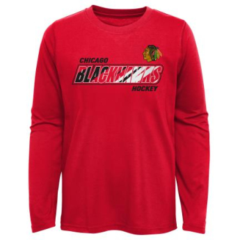 Chicago Blackhawks dječja majica dugih rukava Rink Reimagined LS Ultra red