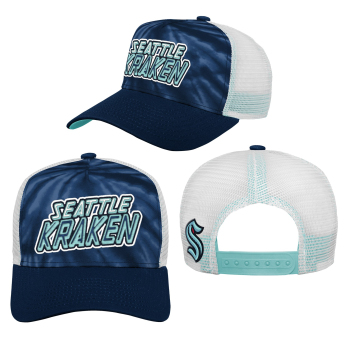 Seattle Kraken dječja baseball kapa sa šiltom Santa Cruz Tie Dye Trucker