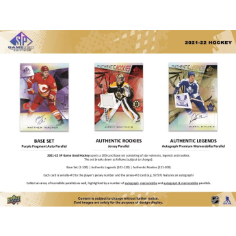 NHL boxovi NHL hokejske karte 2021-22 Upper Deck SP Game Used Hobby Box