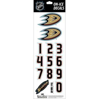 Anaheim Ducks naljepnice za kacigu Decals Orange