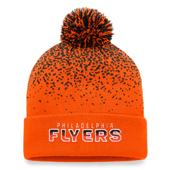 Philadelphia Flyers zimske kape Iconic Gradiant Beanie Cuff with Pom Dark Orange-Black