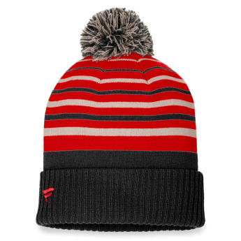 Chicago Blackhawks zimske kape True Classic Beanie with Pom Black-Athletic Red