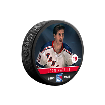 New York Rangers pak Jean Ratelle #19 Souvenir Collector Hockey Puck