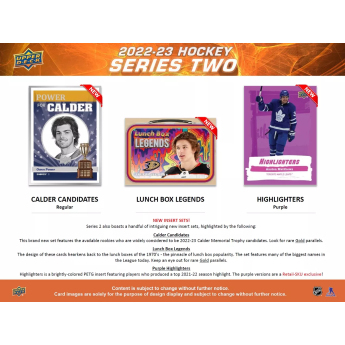 NHL boxovi NHL hokejske karte 2022-23 Upper Deck Series 2 Retail Box