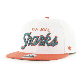 San Jose Sharks šilterica ravnog oboda Script Side Two Tone 47 CAPTAIN NHL WO