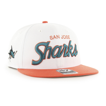 San Jose Sharks šilterica ravnog oboda Script Side Two Tone 47 CAPTAIN NHL WO