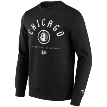 Chicago Blackhawks muška majica College Stamp Hoodie Sweatshirt black