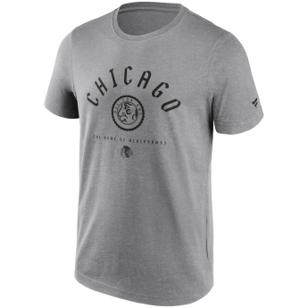 Chicago Blackhawks muška majica College Stamp grey