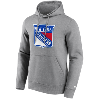 New York Rangers muška majica s kapuljačom Primary Logo Graphic Hoodie grey
