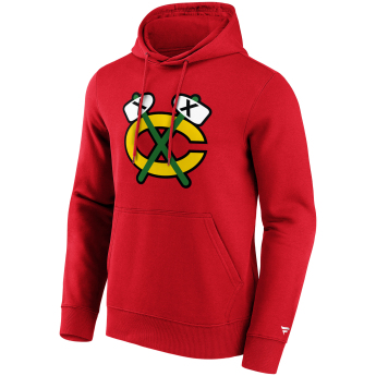Chicago Blackhawks muška majica s kapuljačom Primary Logo Graphic Hoodie red