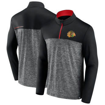 Chicago Blackhawks muška majica Iconic Defender 1/4 Zip black