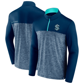 Seattle Kraken muška majica Iconic Defender 1/4 Zip blue