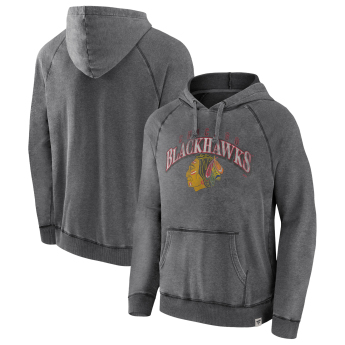 Chicago Blackhawks muška majica s kapuljačom True Classics Washed Pullover Hoodie grey