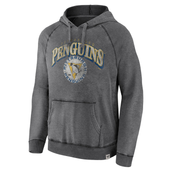 Pittsburgh Penguins muška majica s kapuljačom True Classics Washed Pullover Hoodie grey