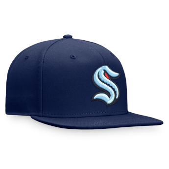 Seattle Kraken šilterica ravnog oboda Core Snapback blue