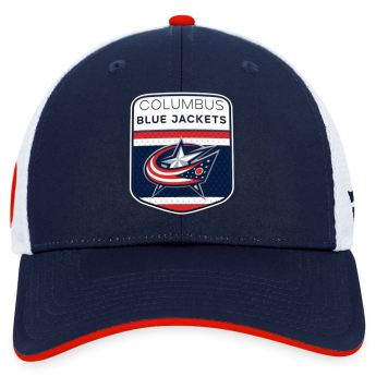 Columbus Blue Jackets kapa za bejzbol Draft 2023 Podium Trucker Adjustable Authentic Pro