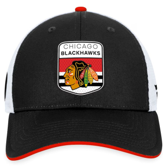 Chicago Blackhawks kapa za bejzbol Draft 2023 Podium Trucker Adjustable Authentic Pro