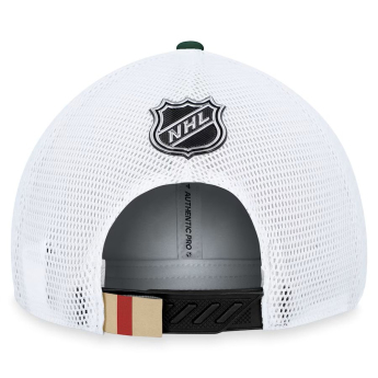 Minnesota Wild kapa za bejzbol Draft 2023 Podium Trucker Adjustable Authentic Pro
