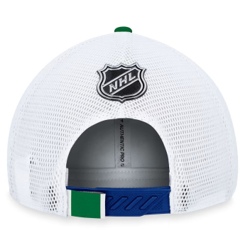 Vancouver Canucks kapa za bejzbol Draft 2023 Podium Trucker Adjustable Authentic Pro